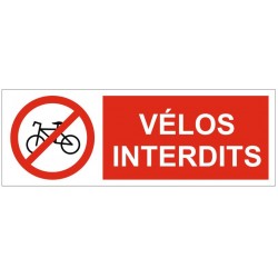 Panneau vélos interdits (REFE695)