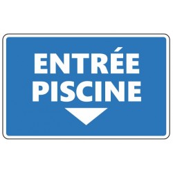 Panneau entrée piscine gauche