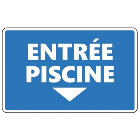 Panneau entrée piscine gauche