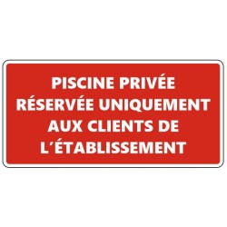 Panneau piscine privée