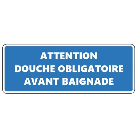 Autocollant baignade privée