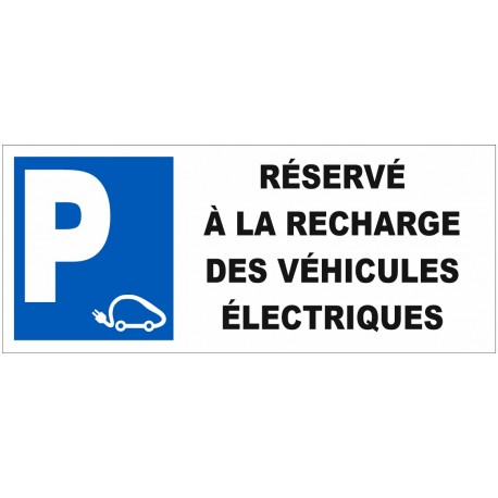 Autocollant recharge véhicule électrique