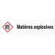 Pictogramme GHS01 attention matières explosives