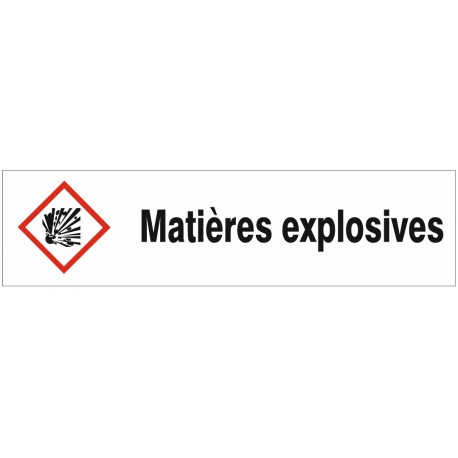 Pictogramme GHS01 attention matières explosives