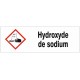 Autocollant hydroxyde de potassium