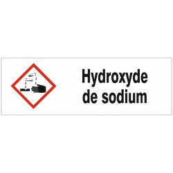 Autocollant hydroxyde de potassium