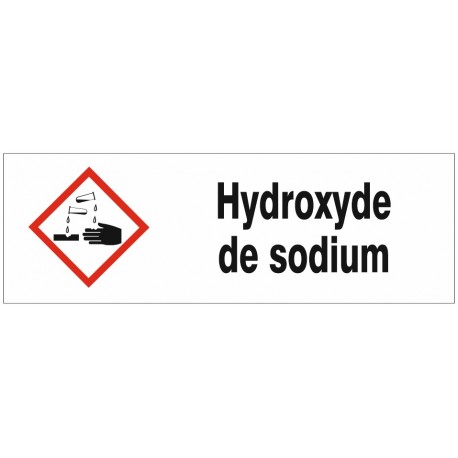 Autocollant hydroxyde de potassium