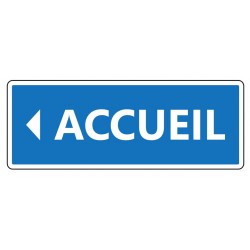 Panneau Accueil (fleche droite)