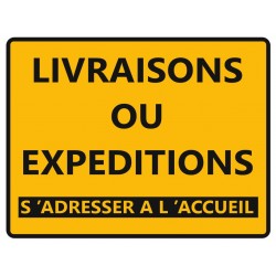 Panneau livraisons (bleu)