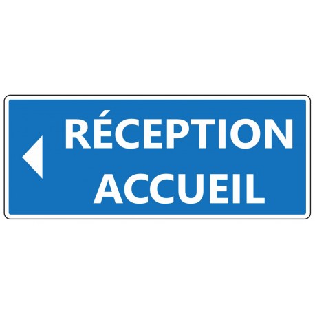 Panneau réception accueil (fléche droite)