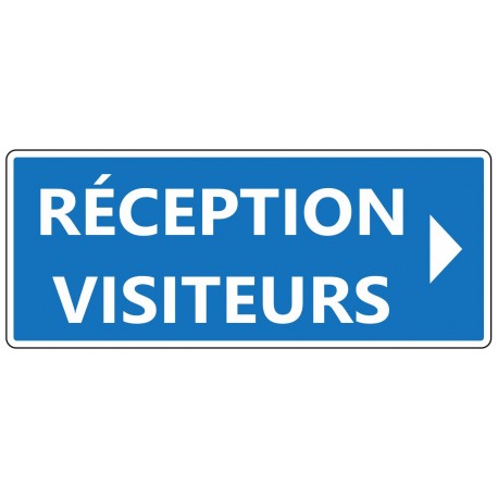 Panneau réception visiteurs