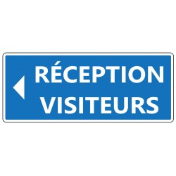 Panneau réception visiteurs (flèche droite)