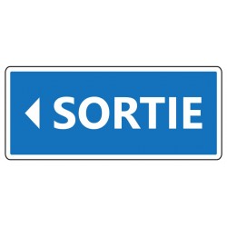 Panneau sortie (flèche droite)