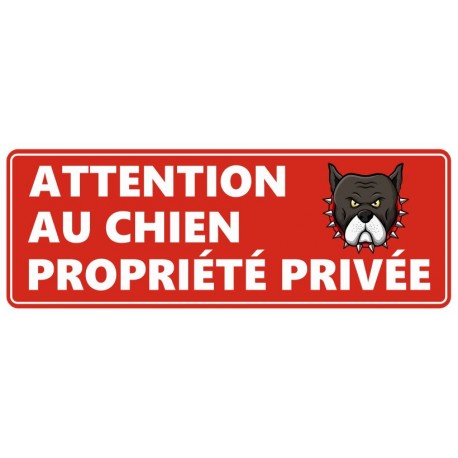 Pancarte attention au chien