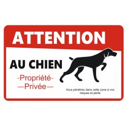 Panneau attention au chien (et au chat aussi)