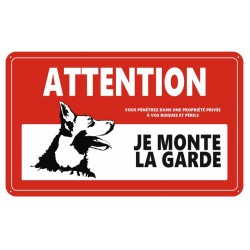 Autocollant en cas d'incendie sauver mon chien