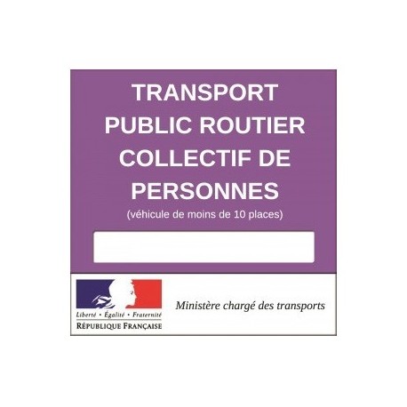 Vignette Transport Public Routier Collectif de Personnes