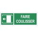 Panneau faire coulisser (REFAB1626)