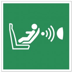 Autocollant Système de détection de la présence d’un siège enfant et de son orientation E014