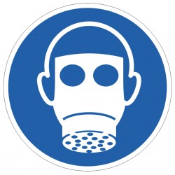 Panneau Protection des voies respiratoires obligatoire (M017)