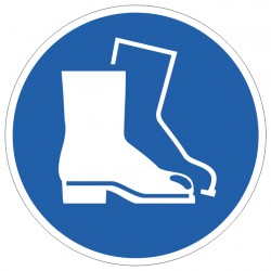 Panneau Chaussures de sécurité obligatoires M008 – ISO 7010