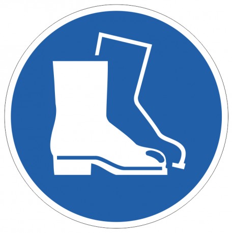 Pictogramme chaussures de sécurité obligatoires