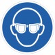 Pictogramme lunettes de protection obligatoires (M004)