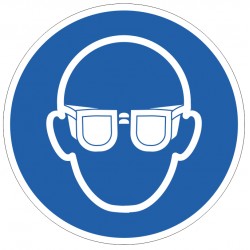Pictogramme lunettes de protection obligatoires (M004)