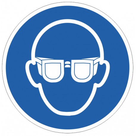 Pictogramme lunettes de protection obligatoires (M004)
