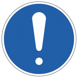 Panneau point d'obligation général (M001)