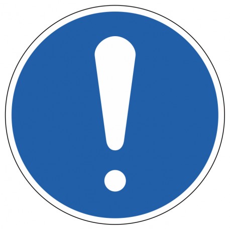Panneau Obligation générale M001 – ISO 7010