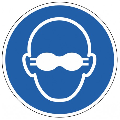 Panneau Lunettes de protection opaques obligatoires M007 – ISO 7010