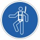 Pictogramme harnais de sécuité obligatoire