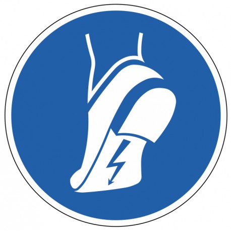 Panneau chaussures antistatiques obligatoires M032