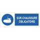 Panneau picto sur chaussures obligatoires