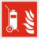 Panneau extincteur incendie sur roues picto F009