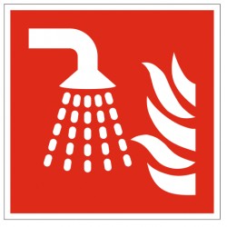 Panneau système extinction incendie par brouillard d'eau (F011)