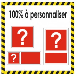 Panneau incendie sur mesure à personnaliser