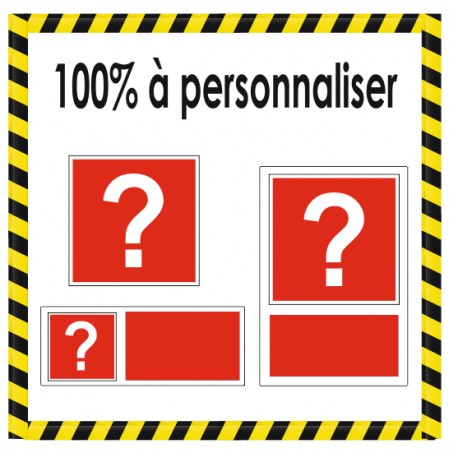Panneau incendie sur mesure à personnaliser