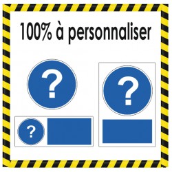 Panneau obligation sur mesure à personnaliser