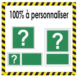 Panneau premiers secours sur mesure à personnaliser