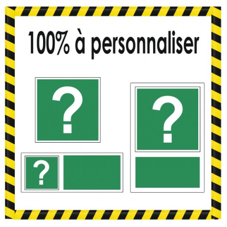 Panneau premiers secours sur mesure à personnaliser