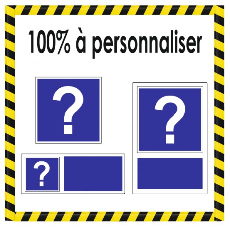 Panneau PMR sur mesure à personnaliser
