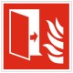Panneau porte coupe-feu symbole