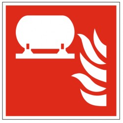 Panneau installation fixe d'extinction d'incendie (F012)