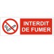 Panneau strictement interdit de fumer