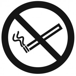 Panneau ou autocollant zone non fumeur