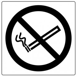 Panneau interdiction de fumer (couleur discret)