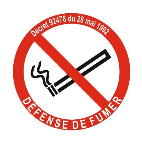Pictogramme défense de fumer