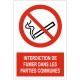 Panneau interdiction de fumer dans les parties communes